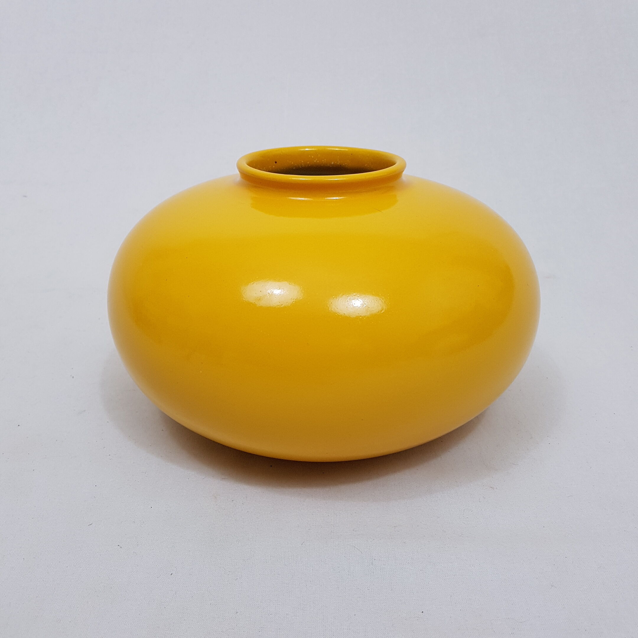 Yellow pumpkin vase, Bay Germany 1970