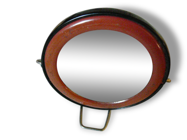Barber round mirror double sided to ask or to suspend