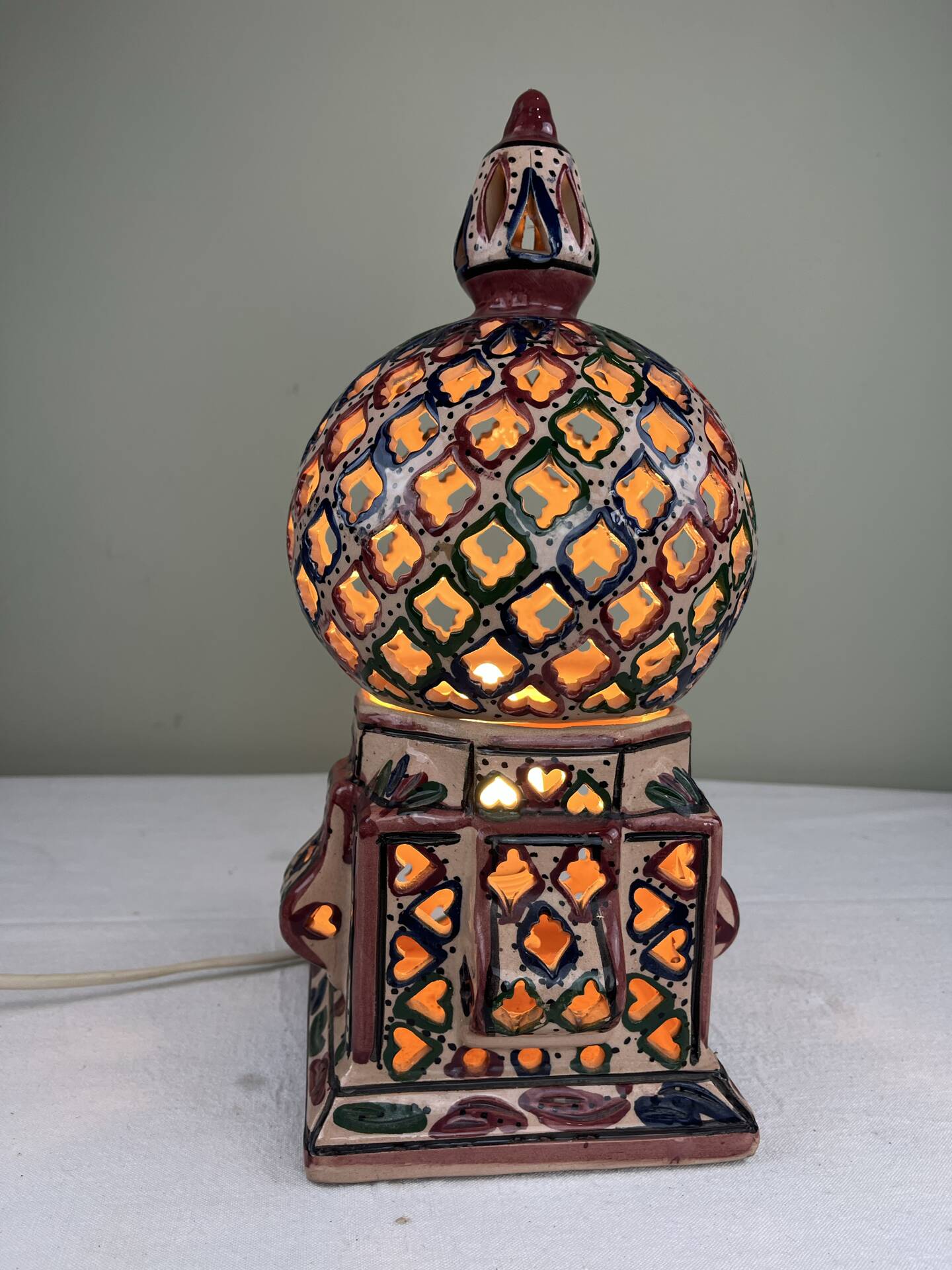 Lampe artisanale ethnique