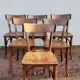Series of 6 vintage restaurant bistro chairs - 1950s
