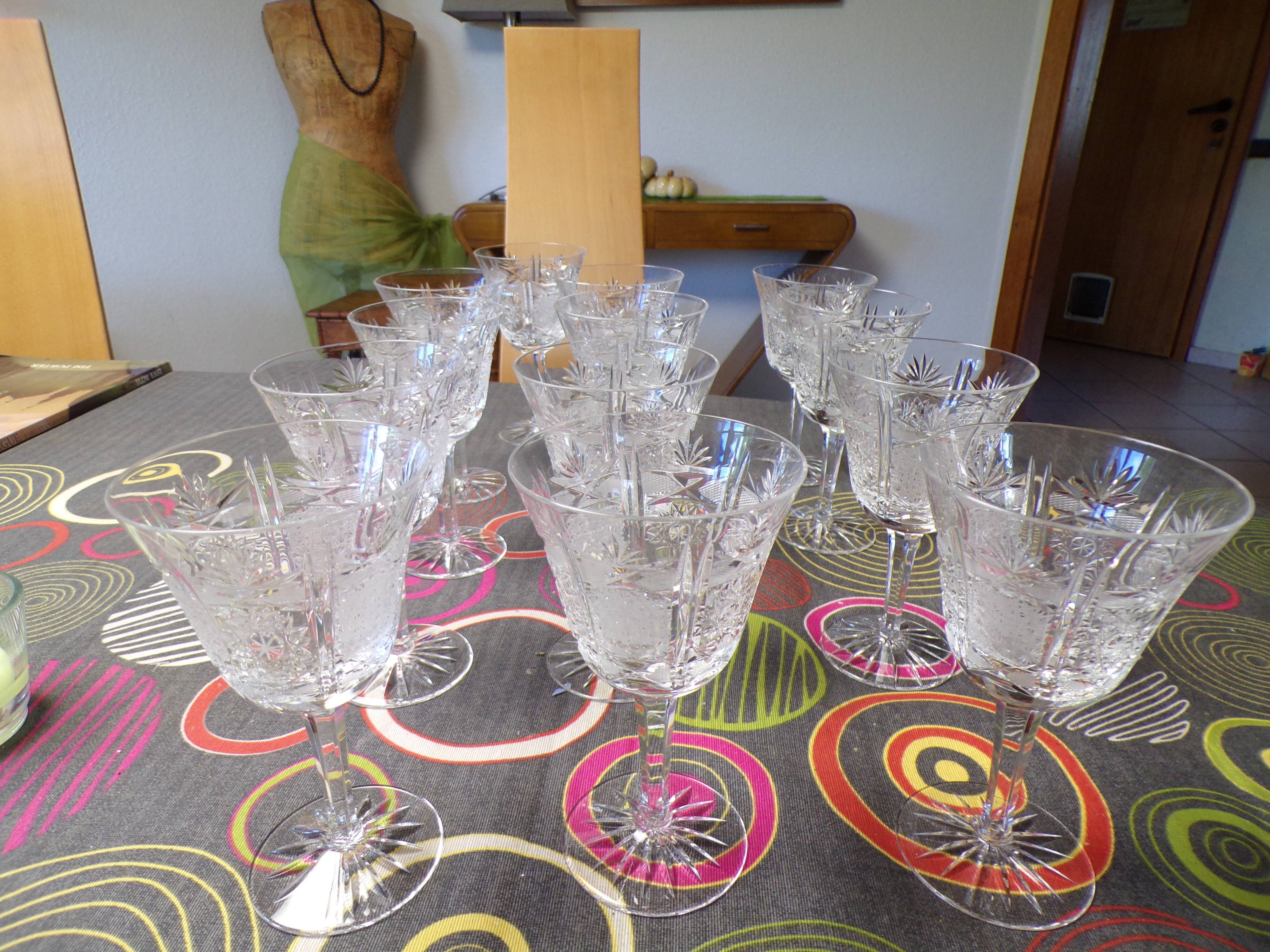 Crystal water glass