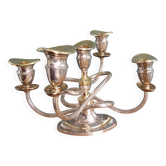 Medusa chandelier in silver and gold metal