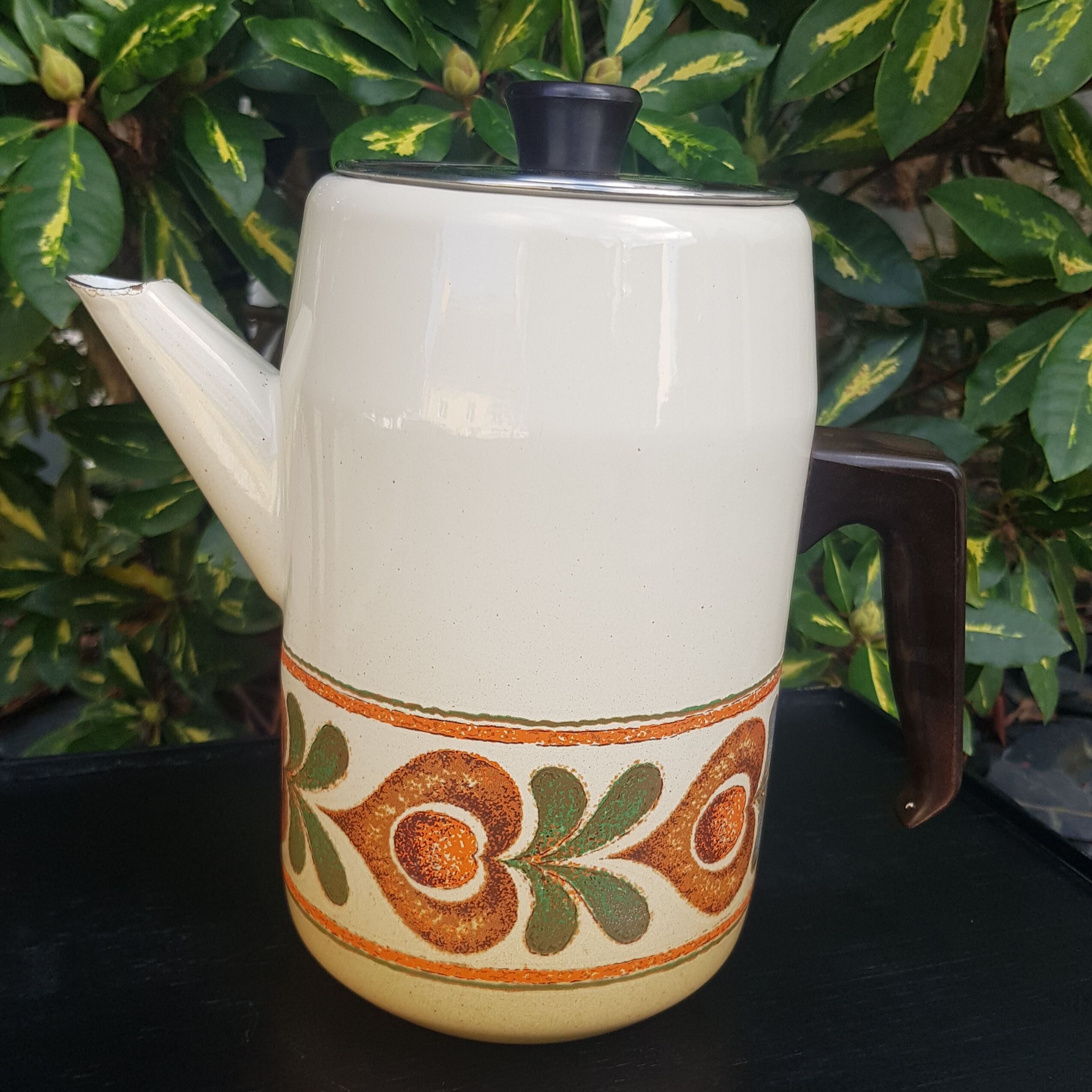 Enamelled coffee maker 70s