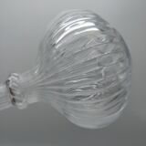 Round italian glass carafe