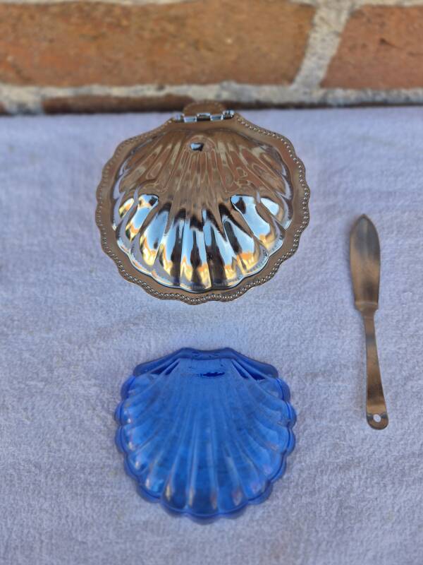 Beurrier inox forme coquillage coquille Saint Jacq