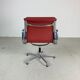 Eames ICF for Herman Miller terracotta leather Soft Pad Group chair