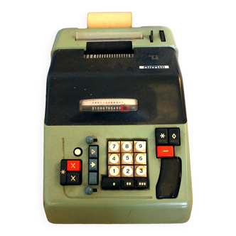 Machine à calculer Olivetti vintage 1960 calculatrice