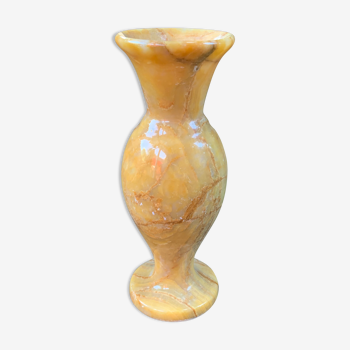 Vase soliflore vintage en marbre blanc