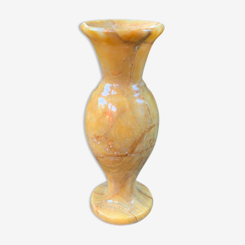 Vintage soliflore vase in white marble