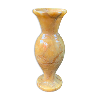 Vase soliflore vintage en marbre blanc