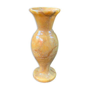 Vintage soliflore vase in white marble