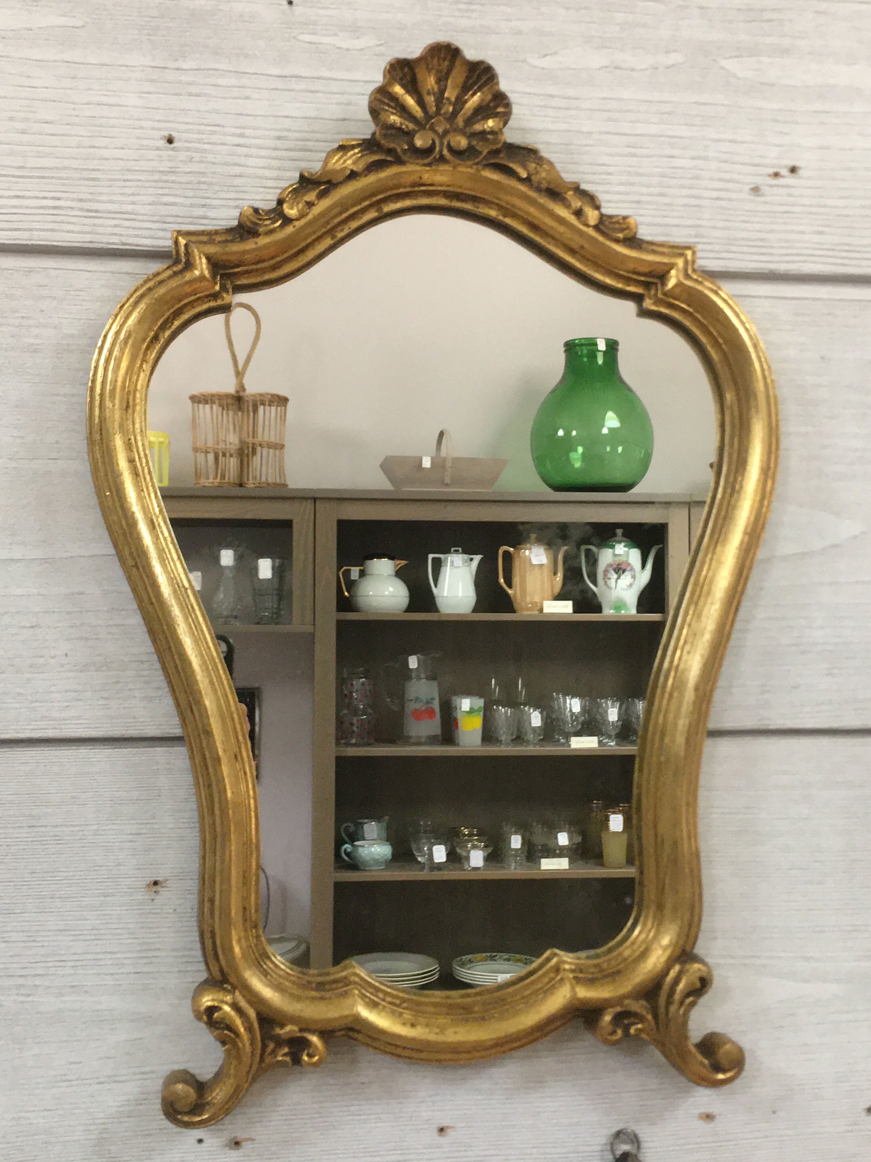 Mirror gilded baroque style