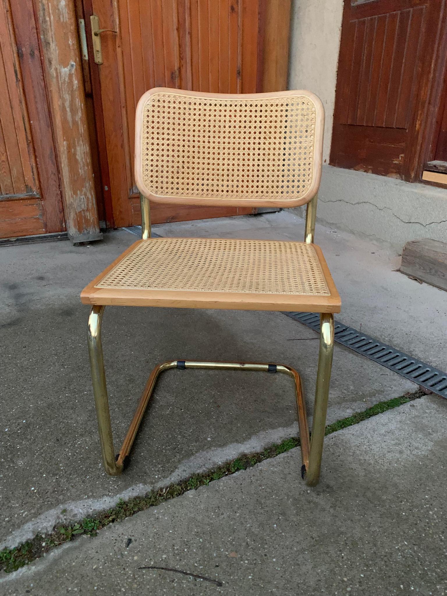 Mid-Century Modern Italian Marcel Breuer B32 Cesca Chair, 70s