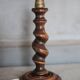 Turned wood lamp base, wooden lamp, table lamp, bedside lamp