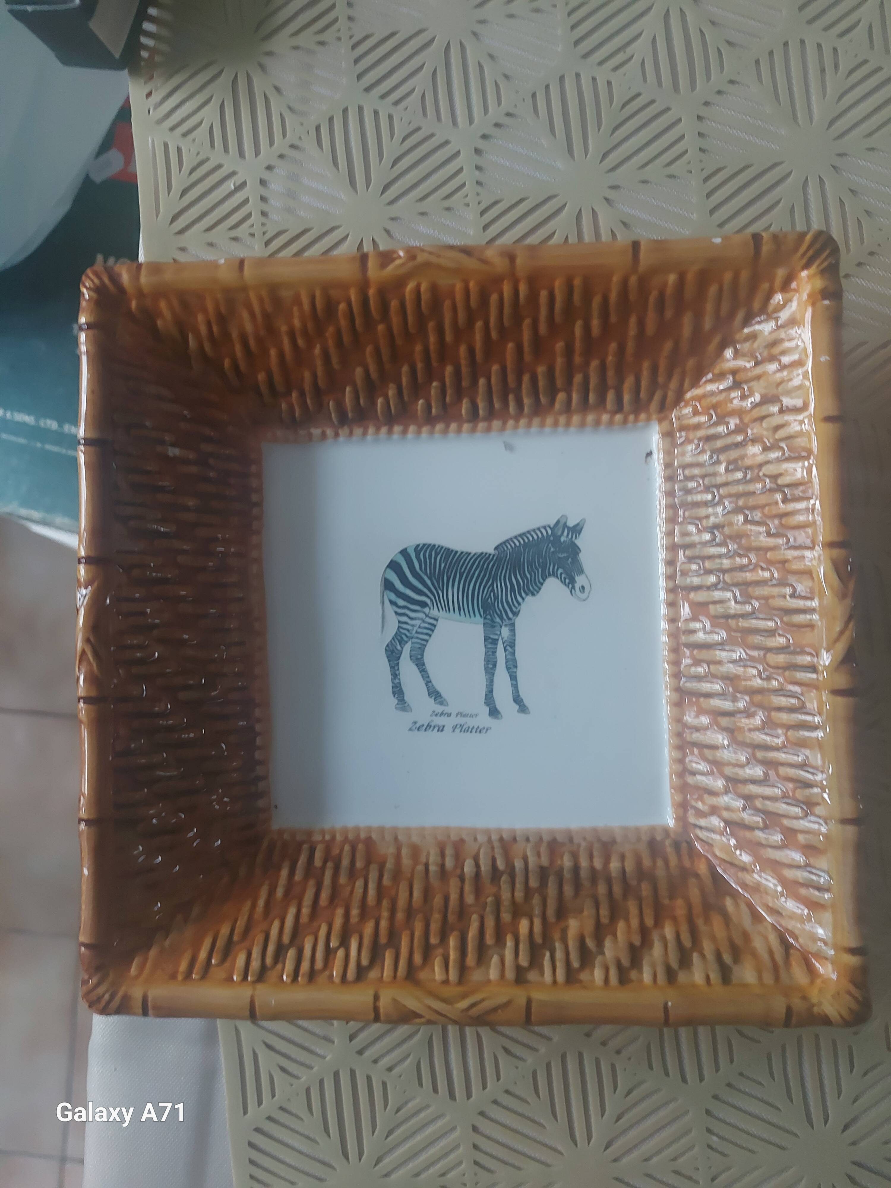 Lot de 8 assiettes de la savane