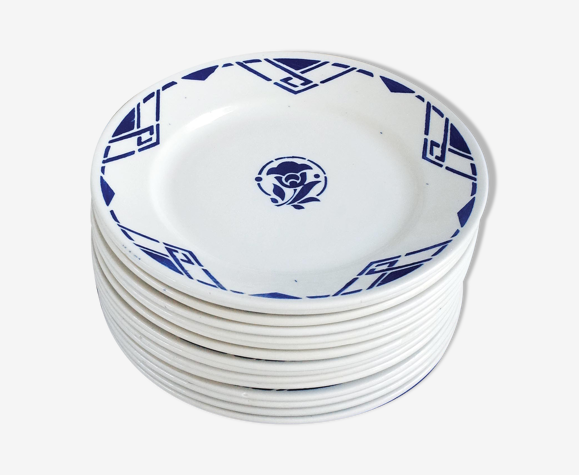Lot de 15 assiettes 21cm luneville modèle bastia