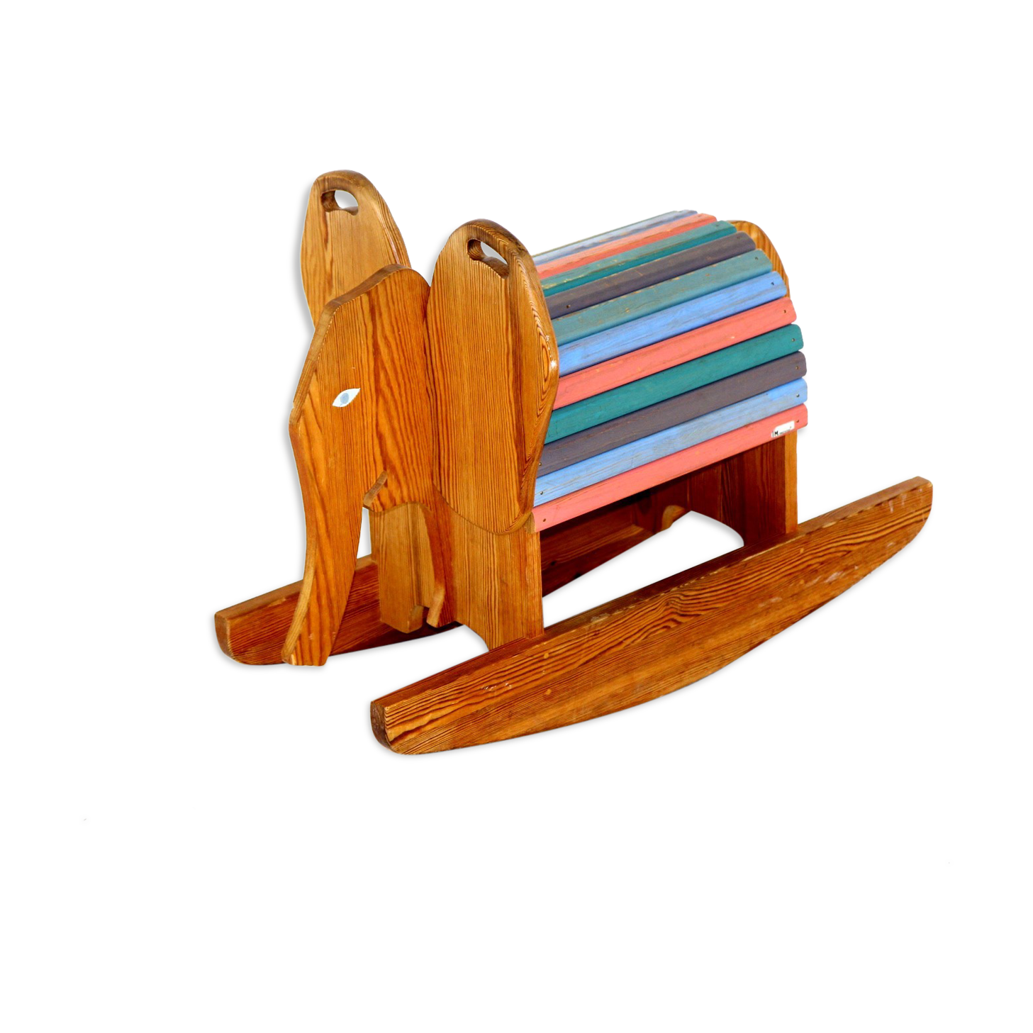 Wooden rocking elephant, Sweden, 1970