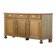 Vintage 1970 Danish Brutalist Light Oak Sideboard, Style of Henning Kjærnulf