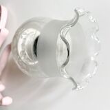 Enamelled cast iron wall lamp