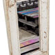 Miroir blanc bois vieux teck patine 34x4x58cm