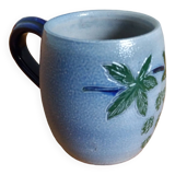 Mug tasse chope en grès d’Alsace signé Fortuné Schmitter à Betschdorf