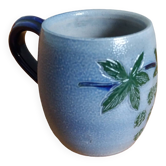 Mug tasse chope en grès d’Alsace signé Fortuné Schmitter à Betschdorf