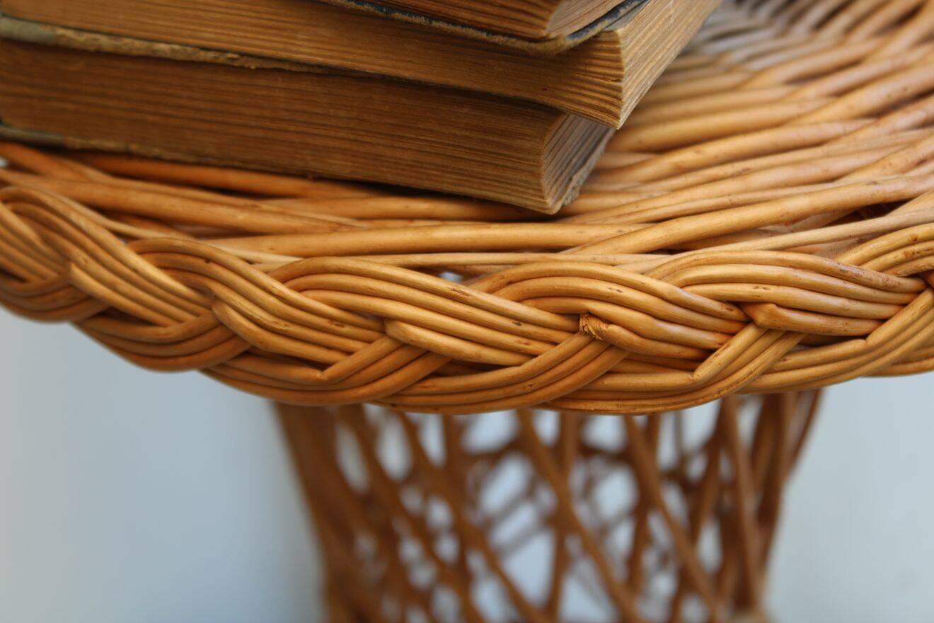 Wicker coffee table