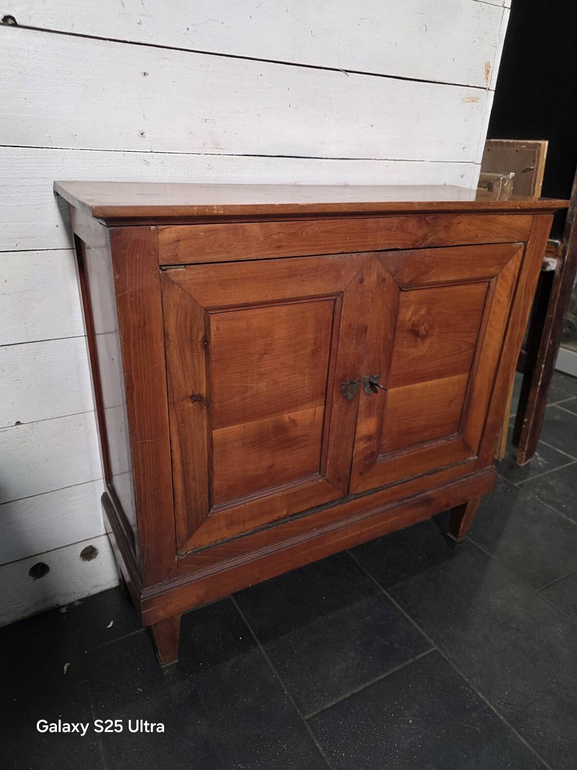 Low buffet in solid cherry wood from the 19th century (shallow)