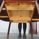 1960s Danish extendable palisander dining table, 4 leaves, restored