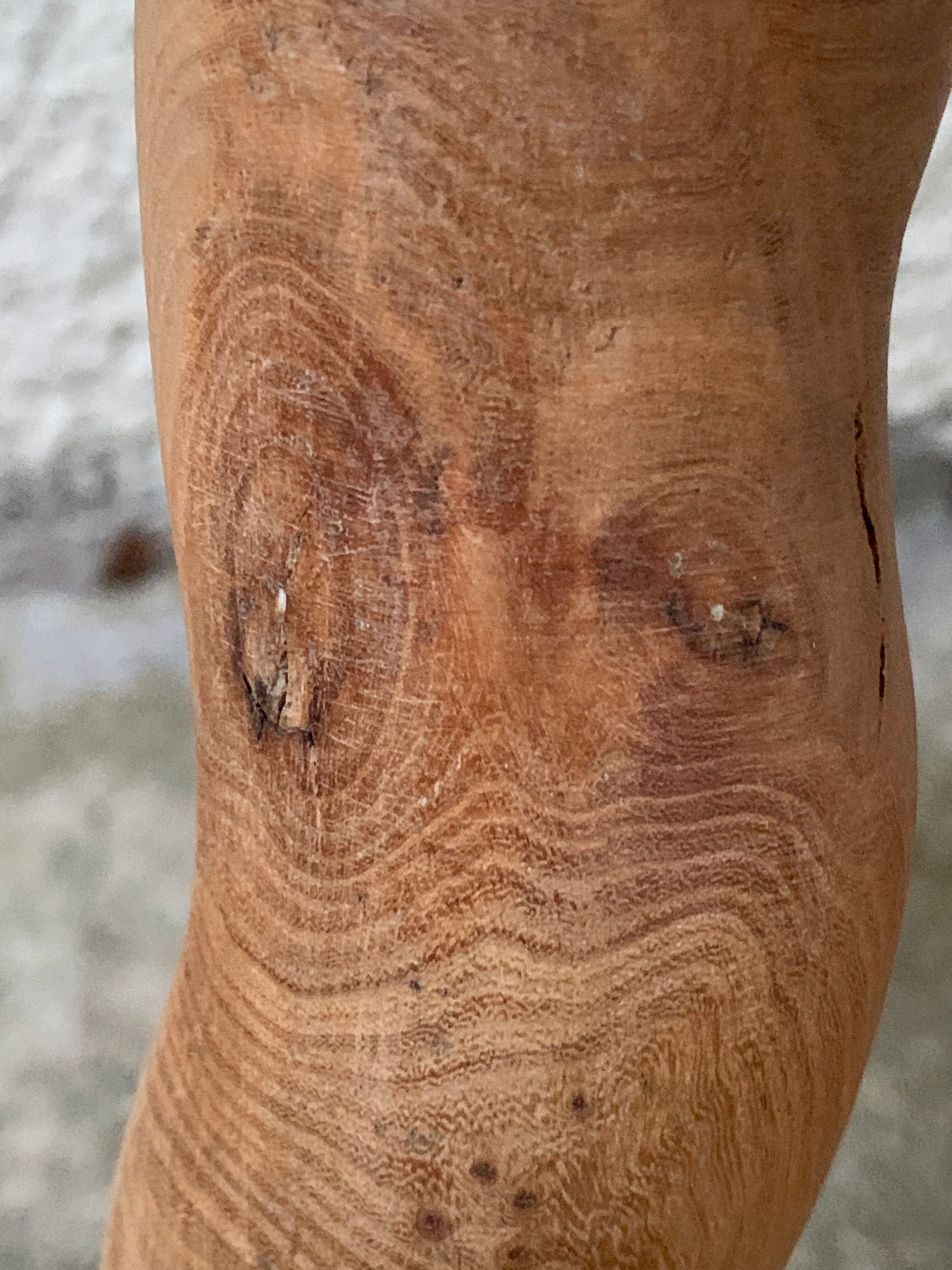 Vintage turned leg tripod stool 1960