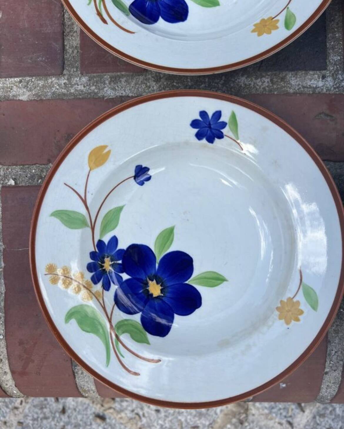 Gien - 6 Tournefeuille soup plates