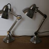 Paire de lampes Super Chrome 1930