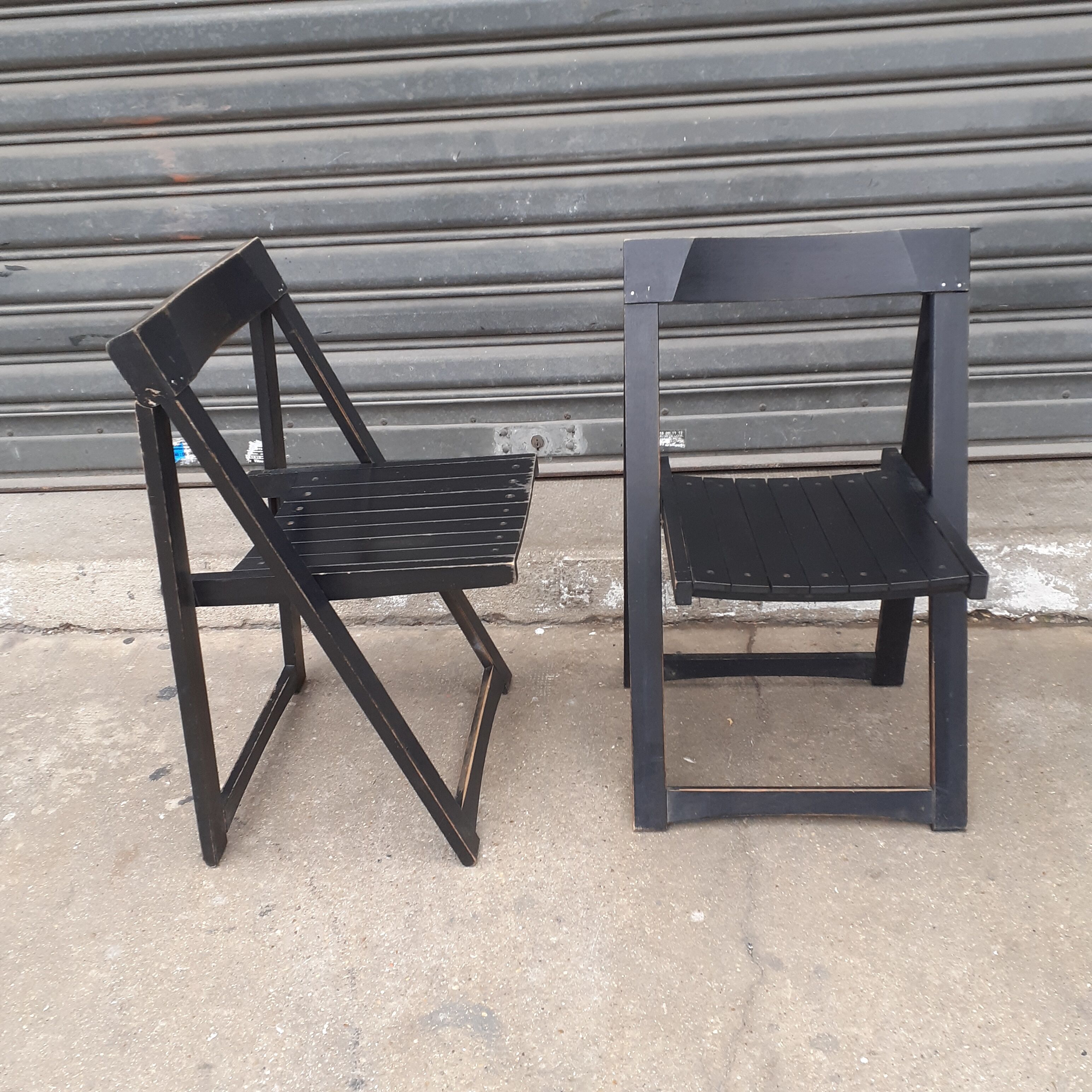 Pair of folding chairs