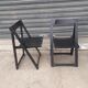 Paire de chaises pliantes