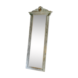 Beautiful large mirror in silver/gold color