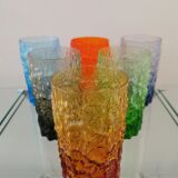 Service of 6 glasses by Geoffrey Baxter by Whitefriars, England 1960