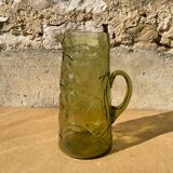 Service orangeade en verre texturé - Made in Italy