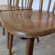 Ensemble de 4 chaises de salle à manger Windsor vintage : en bois des années 50 / STOL Kamnik