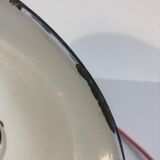 Set of 2 black enamelled bowls