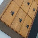 Large Vintage Dutch Oak Shop Cabinet / Sideboard, 1950s