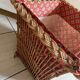 Large vintage wicker basket.