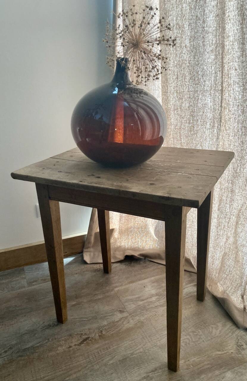 Antique solid wood table