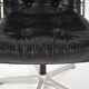 Chaise en cuir des années 1970 par Girsberger Eurochair Mid Century