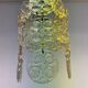 Design brass and glass pendant / chandelier by Zelezny Brod, 1970s