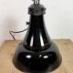 Industrial Black Enamel Bauhaus Pendant Lamp, 1930s