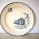 round serving dish, ironstone, Clairefontaine, château series