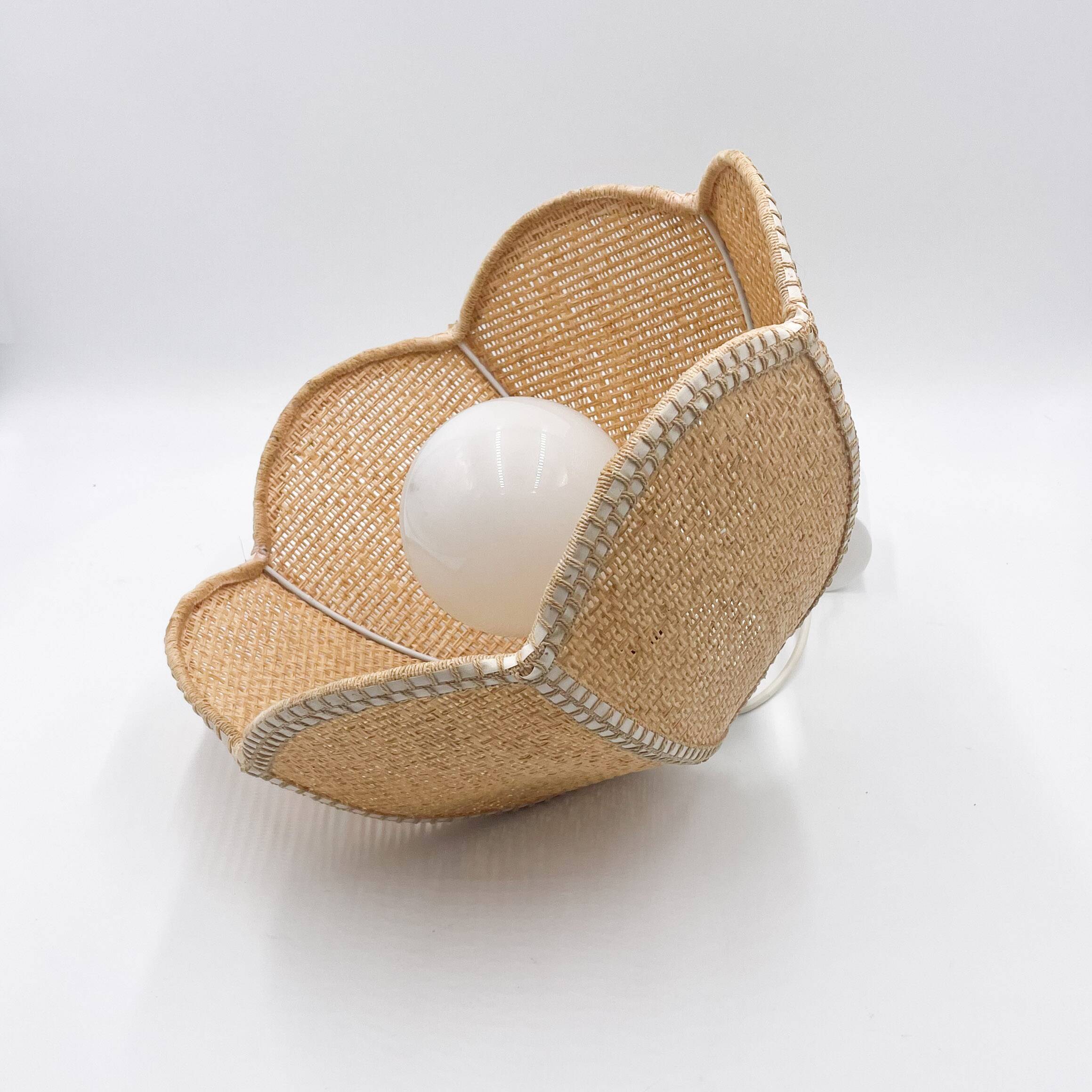 Vintage wicker flower pendant