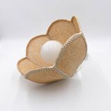 Vintage wicker flower pendant