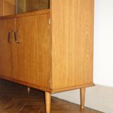 Library showcase in oak from the 1950s