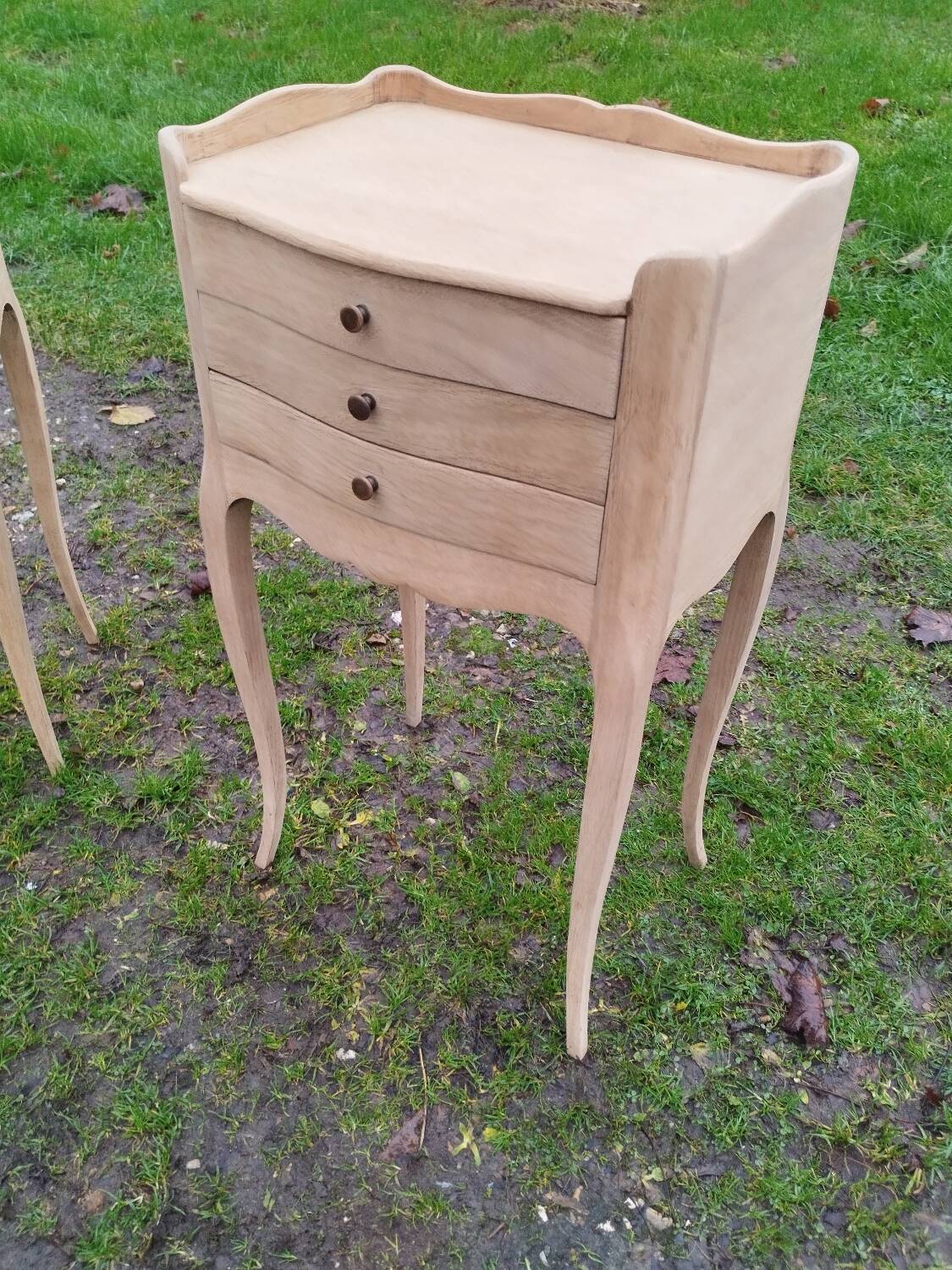 Pair of antique Louis XV style bedside tables